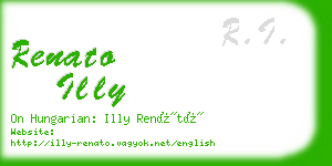 renato illy business card